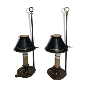 Paire de lampes bouillotte