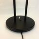 Pair of vintage table lamps, black lace-up metal 1980