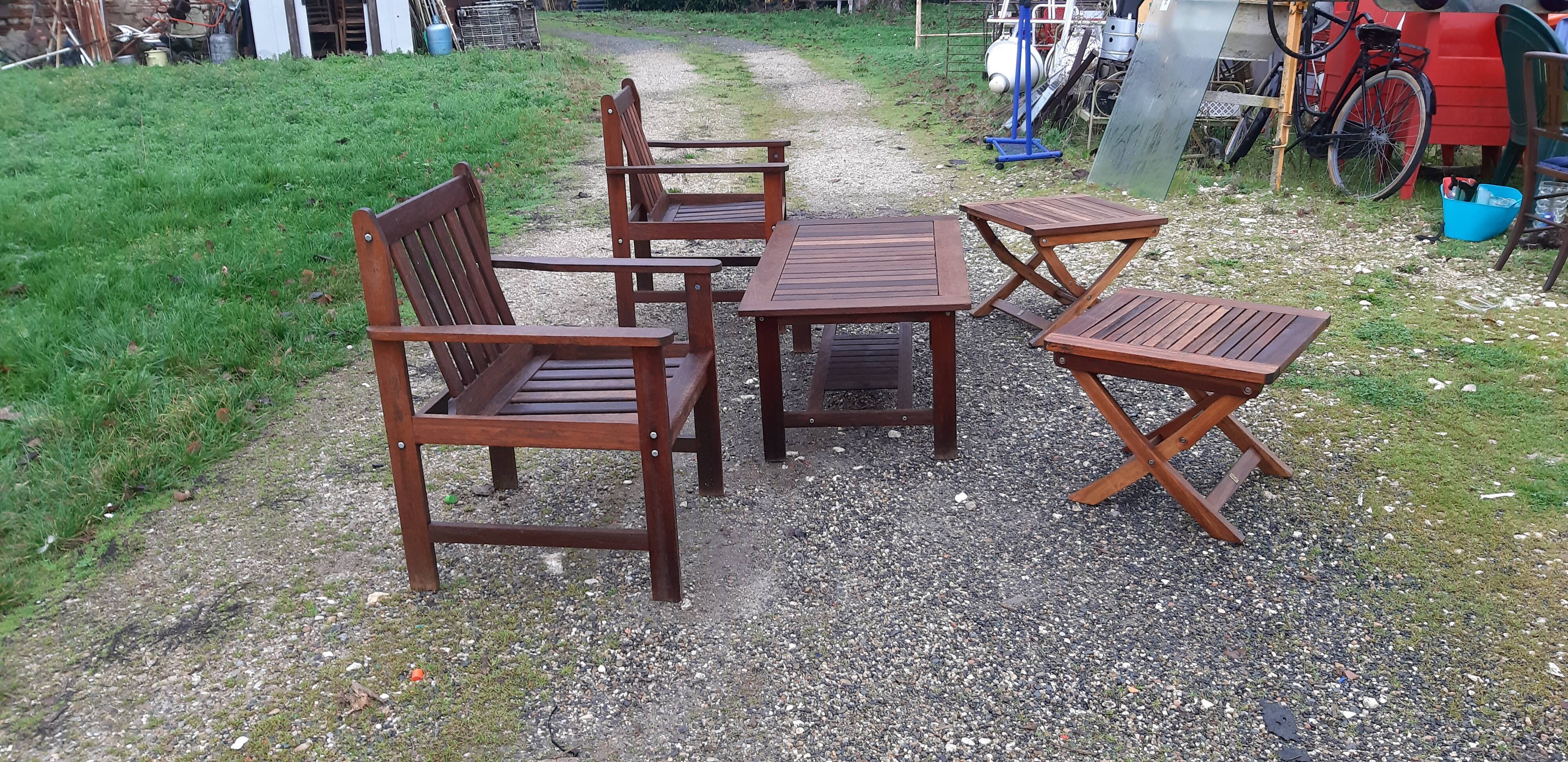 Garden furniture in exotic wood brand: fsc