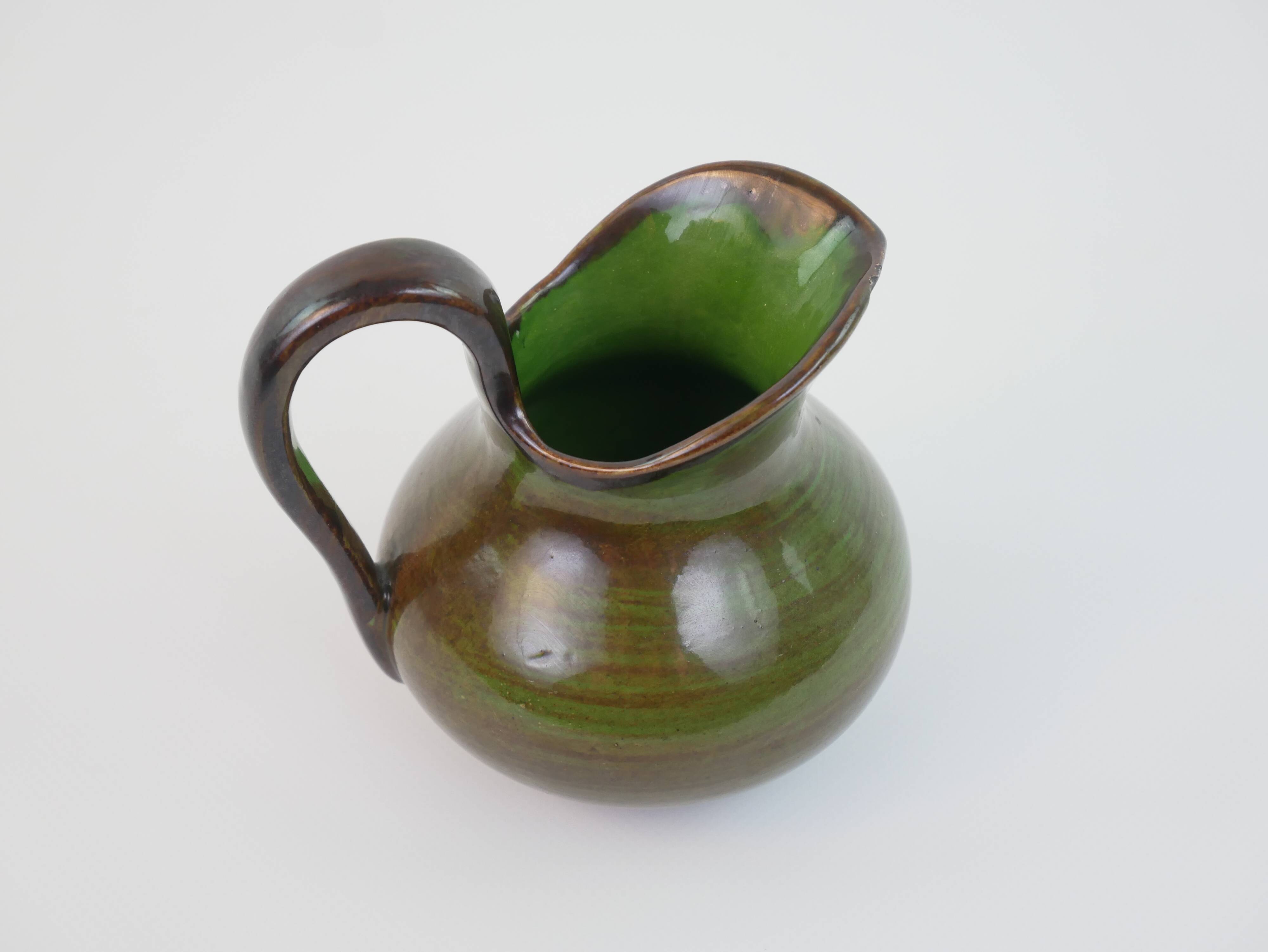 Petite verseuse / Saucière Saint Clément verte