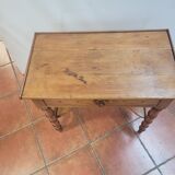 Side table bamboo wood cherry tree