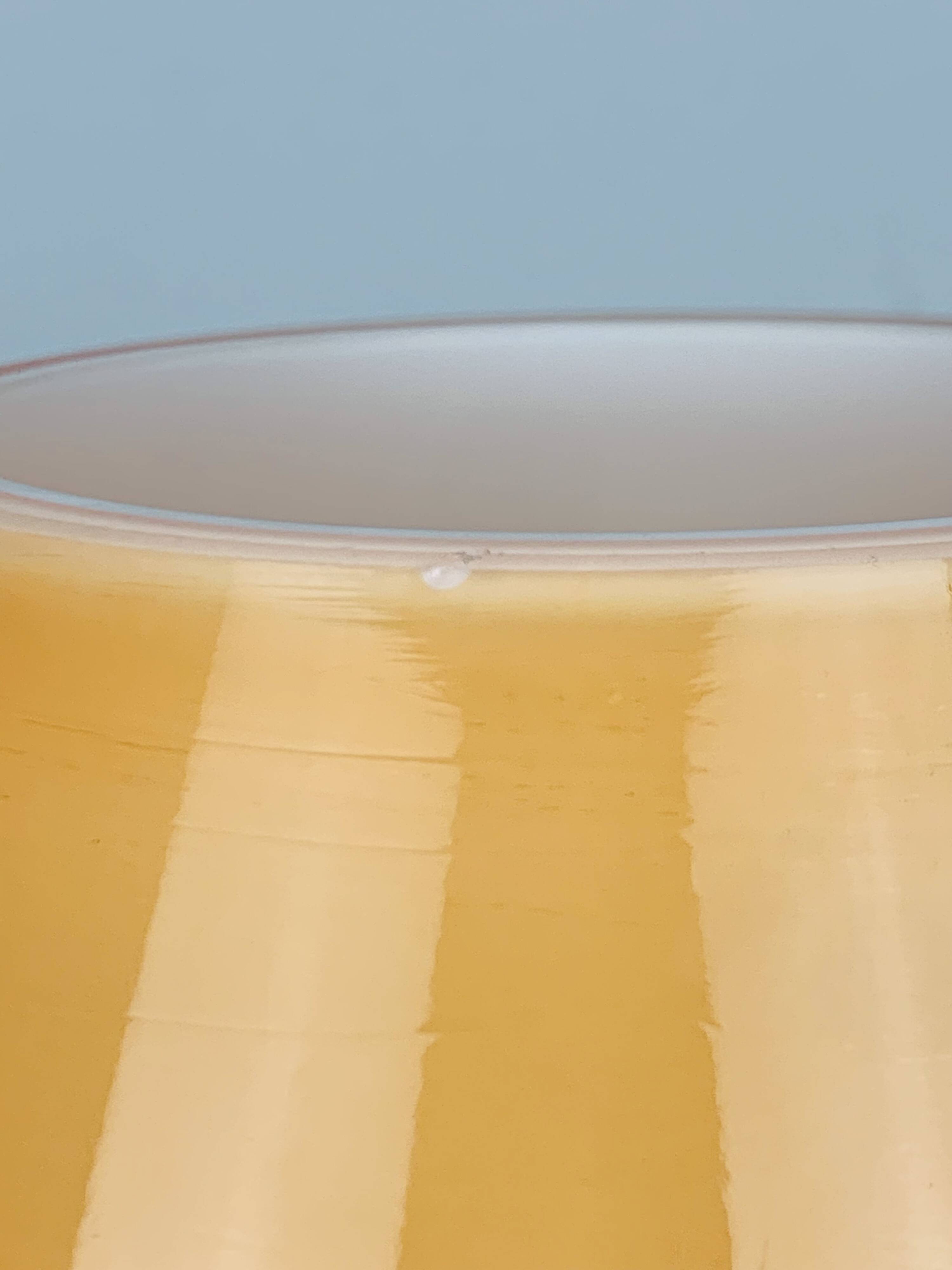 80s glass mushroom lamp, vintage