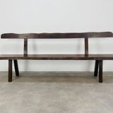 Brutalist elm bench by Aranjou