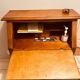 Solid wood secretary desk