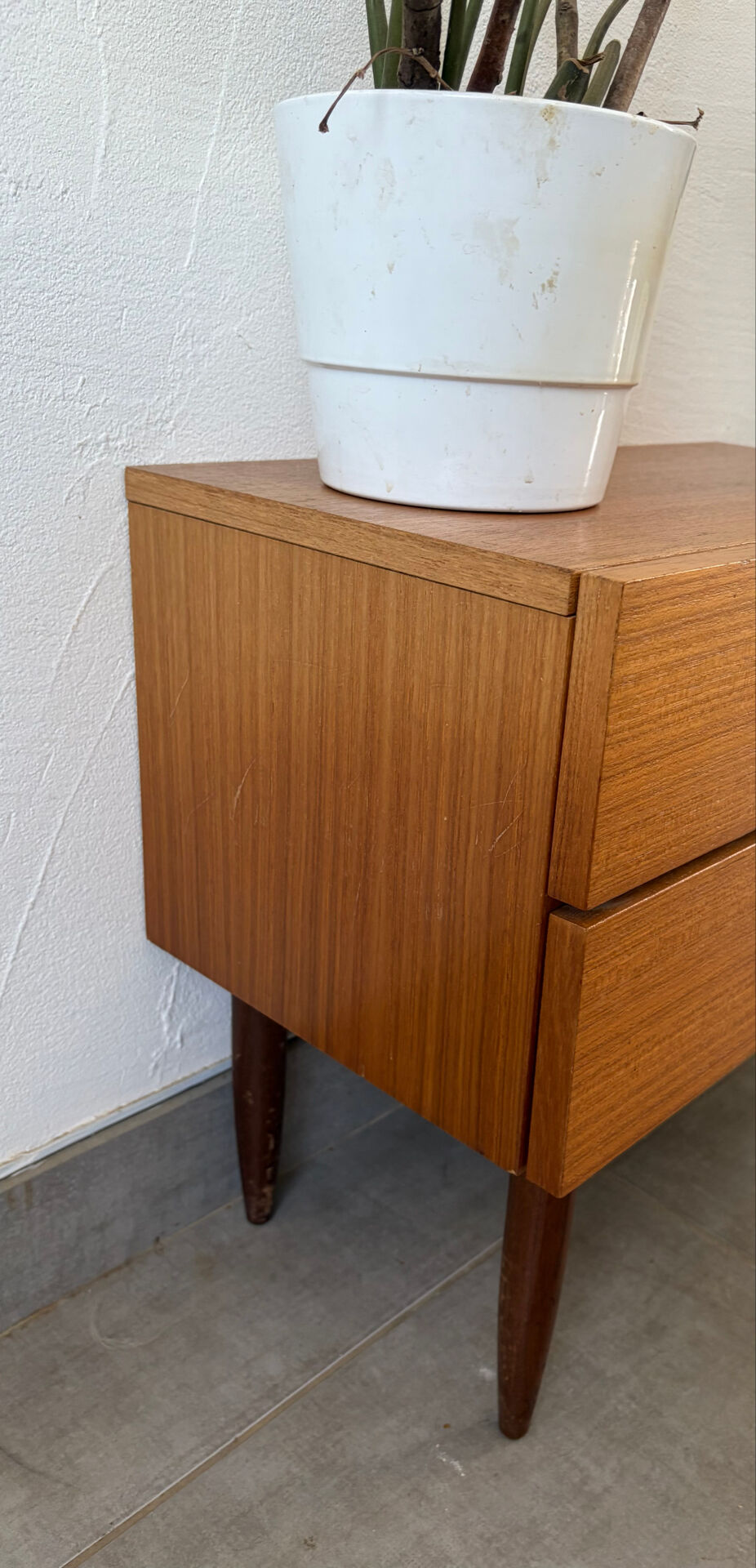 Scandinavian teak bedside table/nightstand