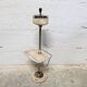 Freestanding ashtray with magazine rack