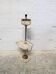 Freestanding ashtray with magazine rack