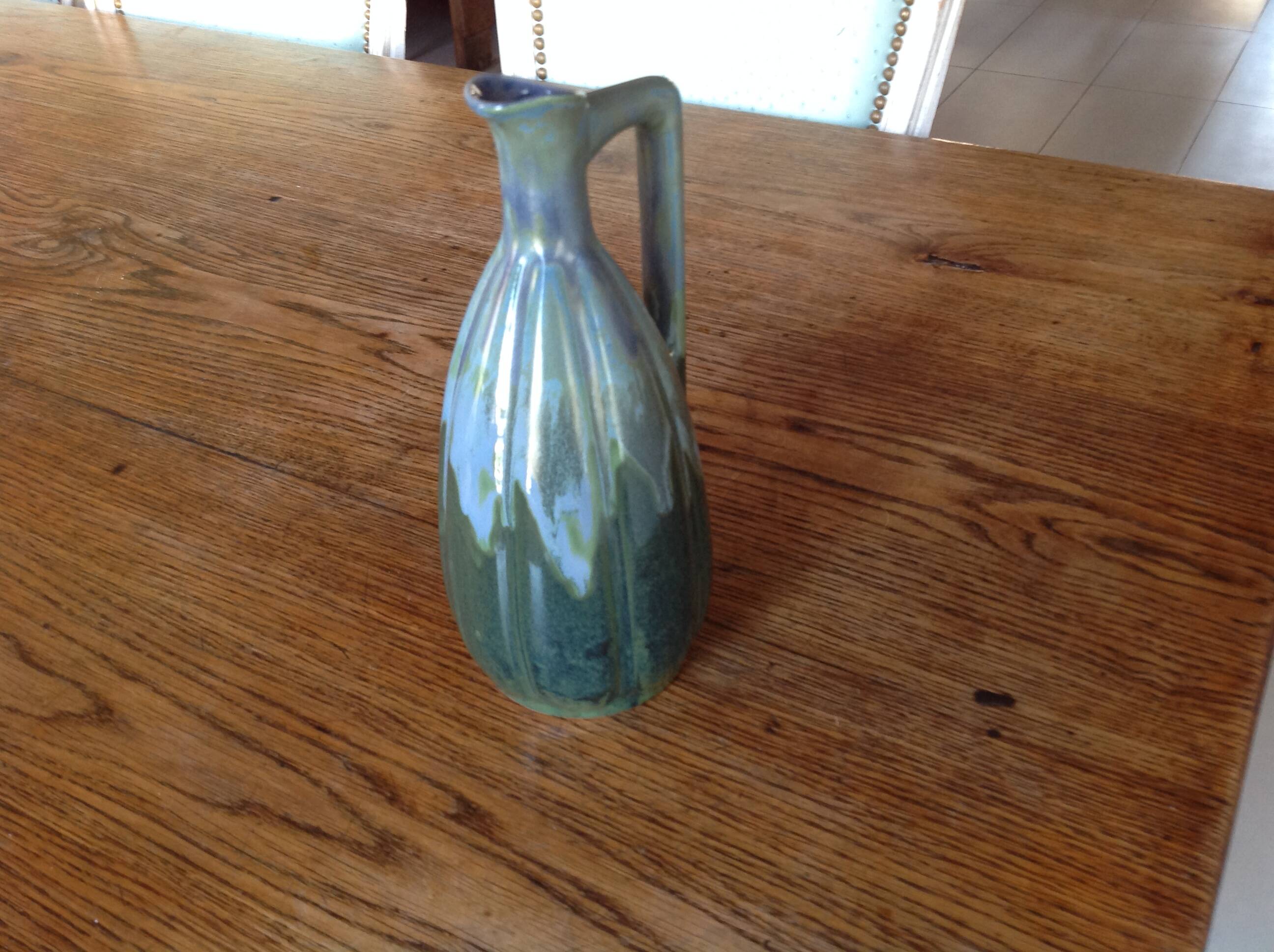 Ceramic pitcher, steel clay, revol