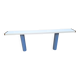 Console in White Lacquer with Cylindrical Plastic Legs by Tresoldi Salvati, 1980s