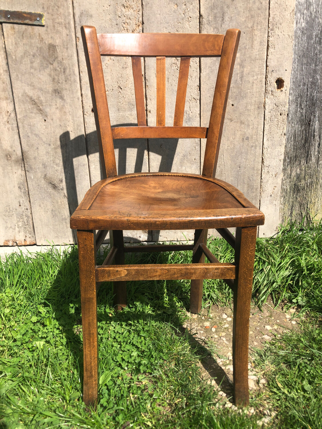 Luterma bistrot chair in wood 70s vintage