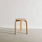 Vintage Original Mid Century Wooden "Stool 60" by Alvar Aalto, 1940s