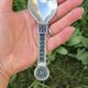 Iconic Antique Jacob Tostrup 950 Silver and Plique-a-jour Enamel Spoon
