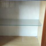 Sideboard and sliding door showcase scandinavian style manufactured from the 60s and 70s
