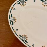 Plat ovale Terre de fer modèle Mimosa