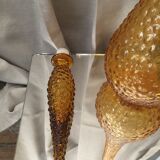 AMBER BOTTLE EMPOLI GENIE MADE IN ITALY SMALL BUBBLES