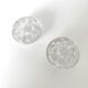 Lot deux vases piques fleurs en verre