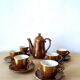 Antique Saint Uze stoneware coffee set