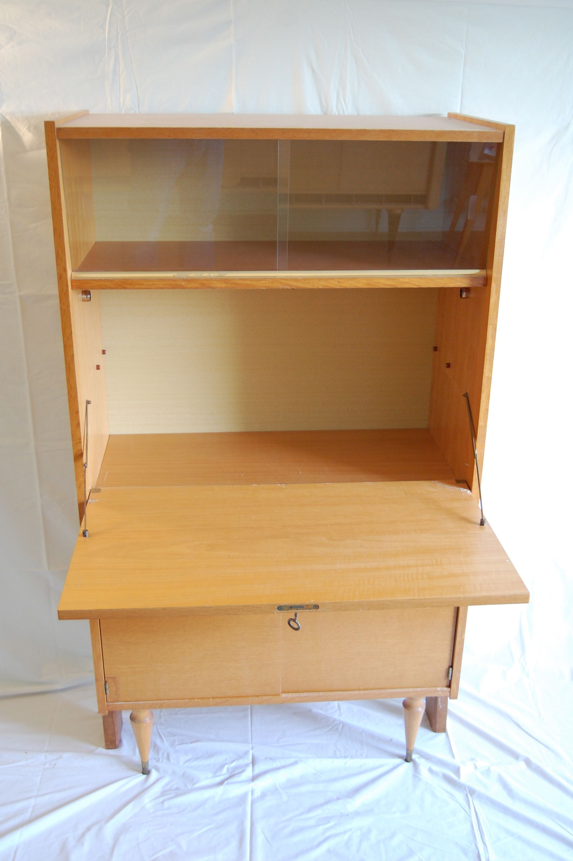 Secrétaire vitrine années 60