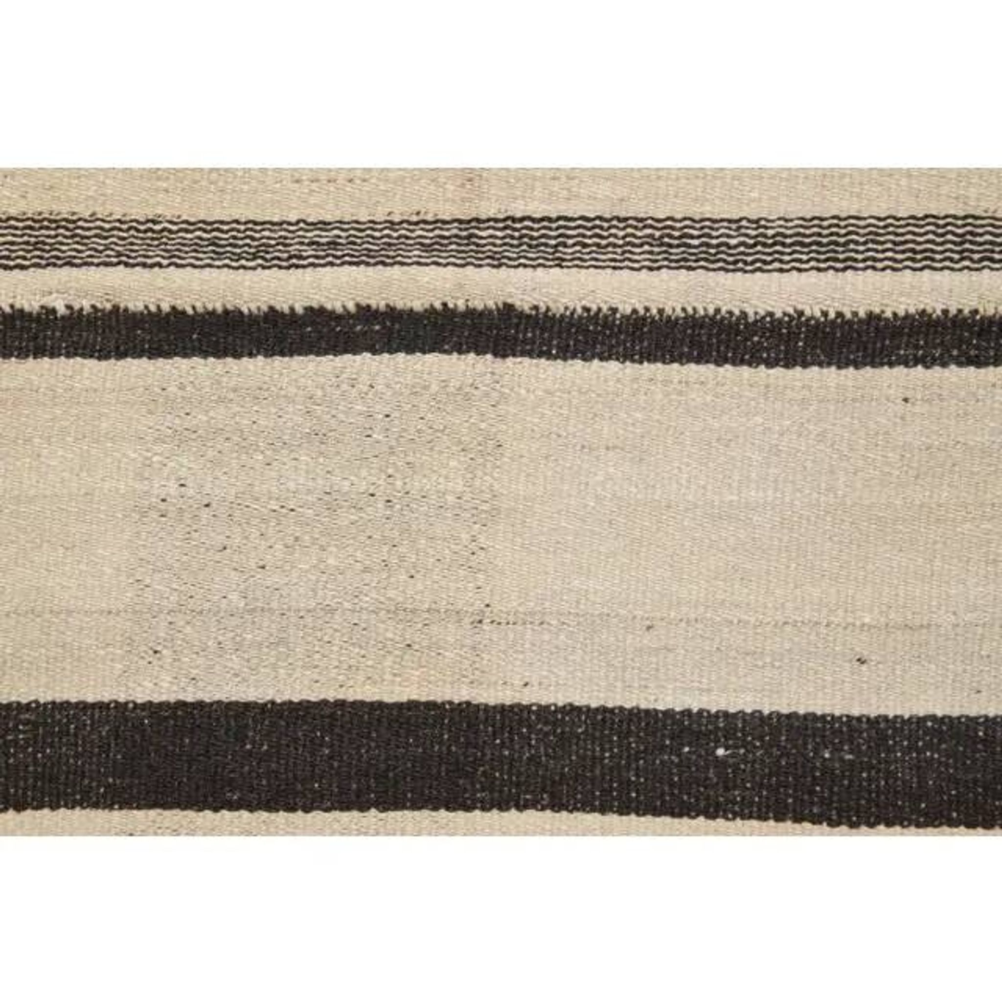 Vintage Turkish Hand-Knotted Wool Cotton Beige Kilim Area Rug 155x330