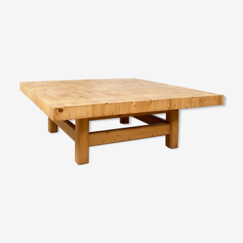Table basse en bois design 1970