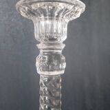 Glass candle holder