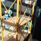 Shelf rattan and bamboo 70s