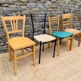 Set of 4 mismatched chairs