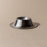 Lot of 9 vintage stainless steel egg cups from the 1970s, timeless minimalist design, dishwasher safe.