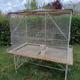 Aviary bird cage wrought iron 20th