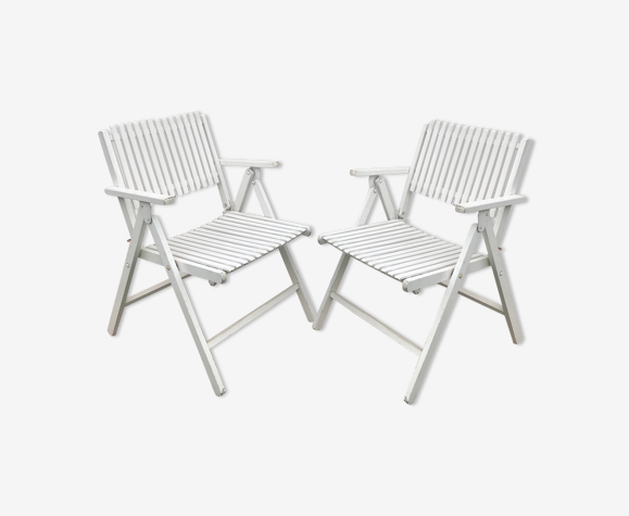 Lot of 2 vintage garden chairs designer R Gleizes