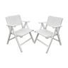 Lot of 2 vintage garden chairs designer R Gleizes