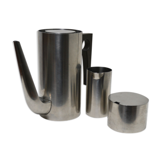 Service à café Stelton par Arne Jacobsen - cafetière, sucrier et pot à lait - Made in Denmark