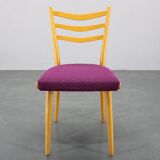 1960s Set of Four Beech Dining Chairs, Czechoslovakia