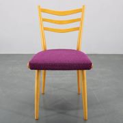 1960s Set of Four Beech Dining Chairs, Czechoslovakia