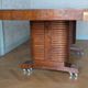 Art Deco table in walnut burl