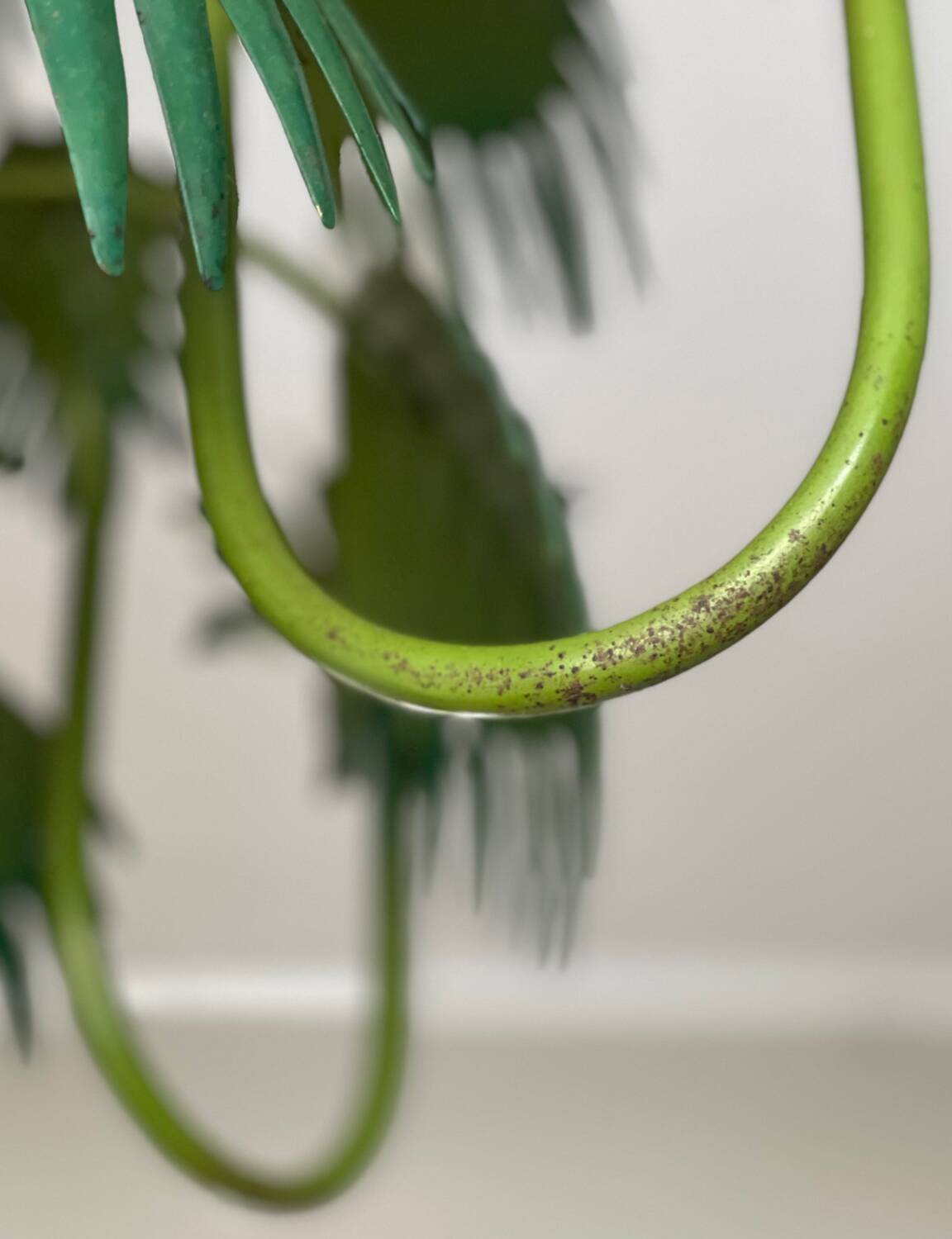 Tropical chandelier in sheet metal 1970.