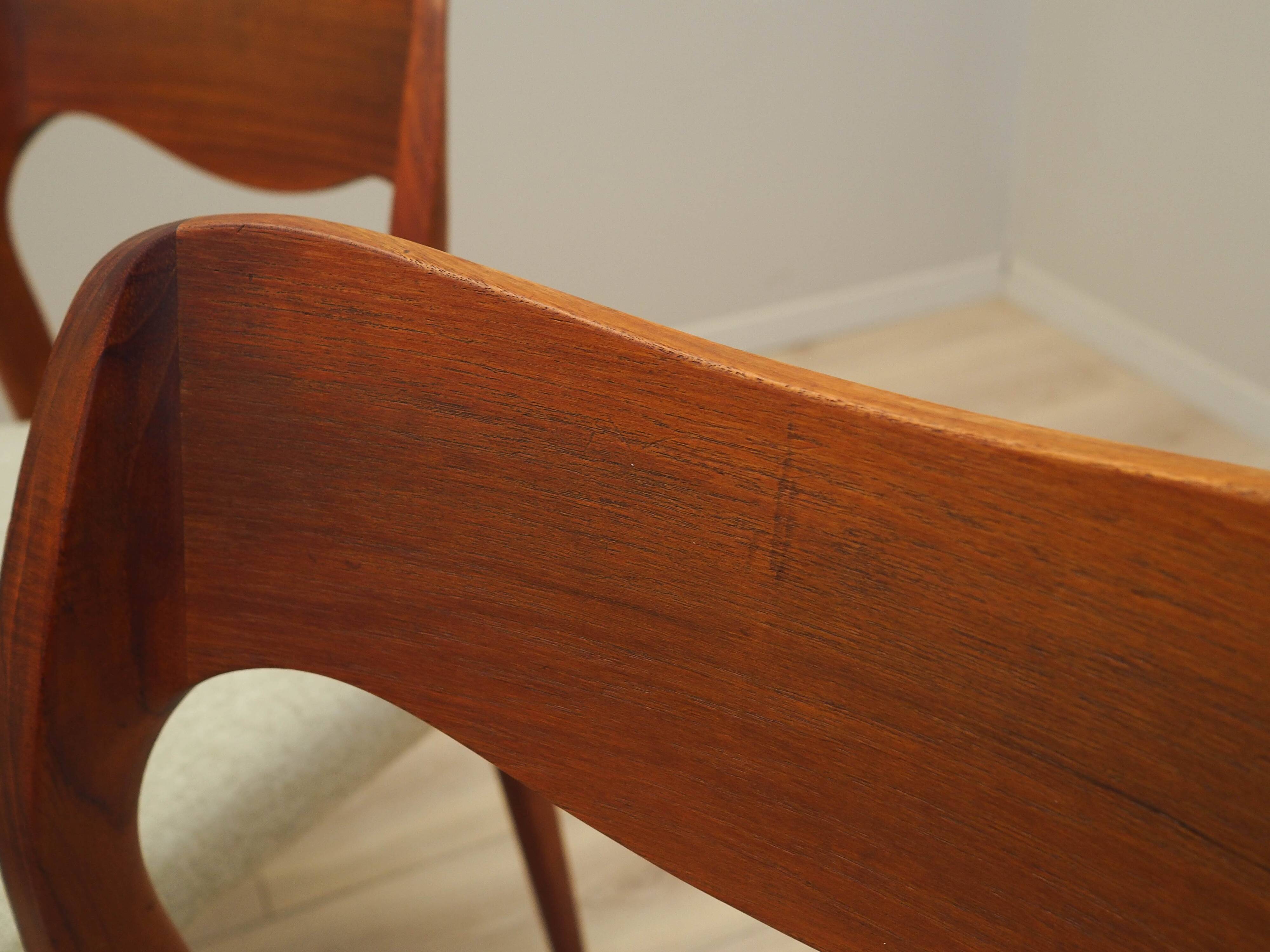 Set of four teak chairs, Danish design, 1960s, designer: Niels Otto Møller