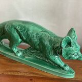 Large ceramic fox