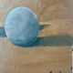 Abstract oil on cardboard signed 41cmx50cm