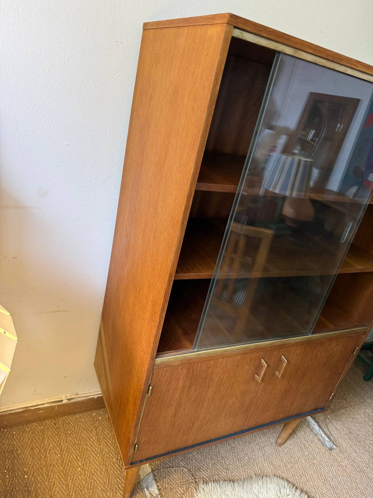 Vintage display cabinet bookshelf