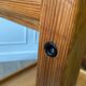 Pine serving trolley