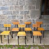 Slatted chairs 50s