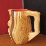 Pichet vallauris en céramique faux bois