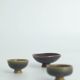 Petits bols de collection Mid-Century modernes scandinaves en grès marron par John Andersson, Set de 3