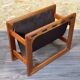 60s 70s newspaper holder Aksel Kjersgaard made of teak & leather
