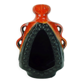 exceptional CANDLE HOLDER bay ceramic model no. 319 25 orange and black