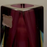 Vase Sommerso Flavio Poli en verre de Murano, Italie 1970