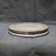 Verlys Art Deco glass and silver coaster