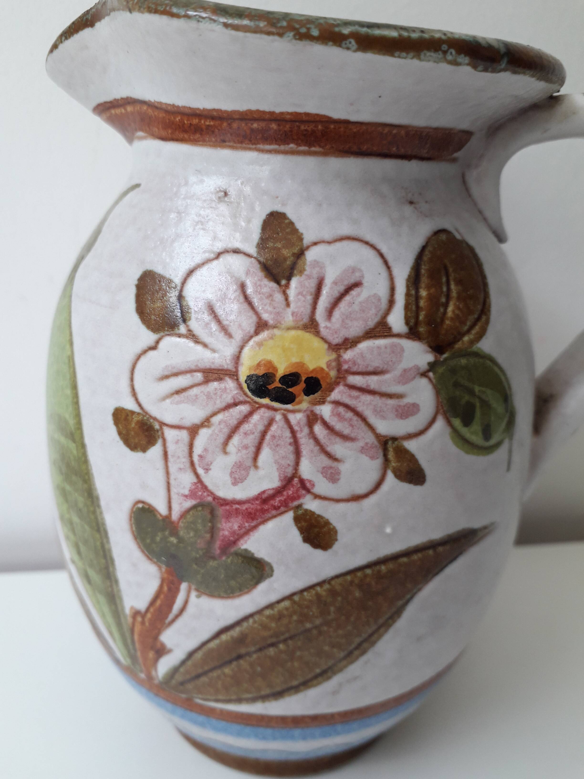 Flowery ceramic pitcher No. 4111 (A12)