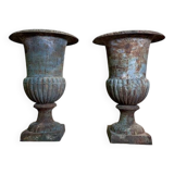 Pair of Medici vases in cast iron